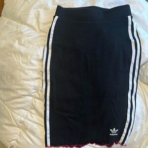 Brand new adidas rib knit skirt in black